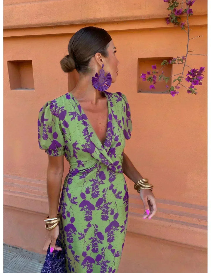 Rhiannon™ | Elegant Women's Dress with Stunning Print