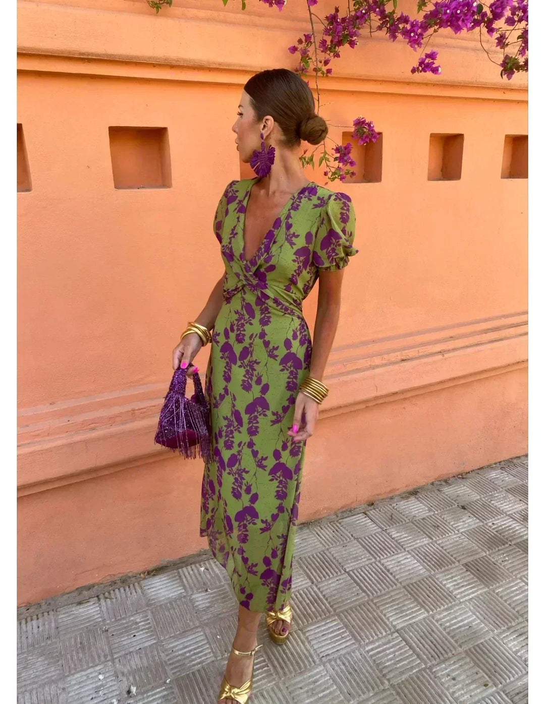 Rhiannon™ | Elegant Women's Dress with Stunning Print