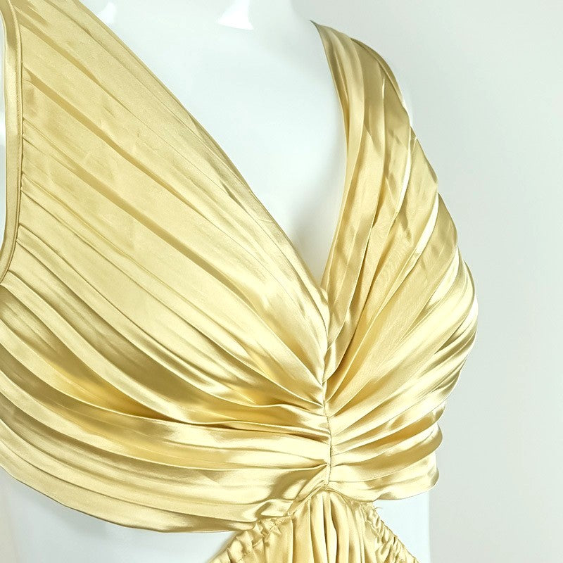 Marina - Long Pleated Dress