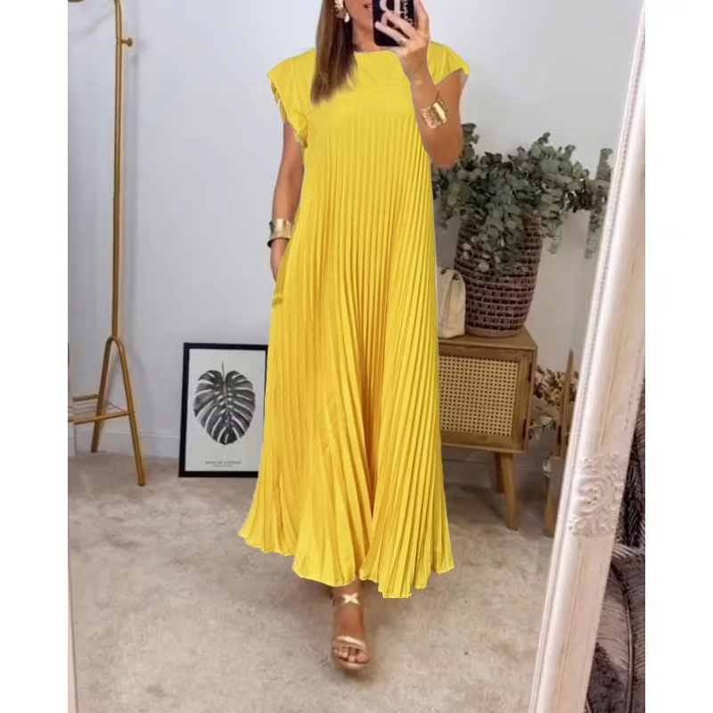 Jolienne Pleated Midi Dress