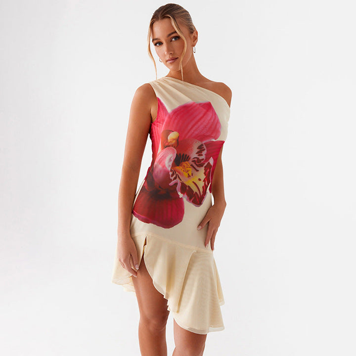 Hester | Tropical Orchid Dress