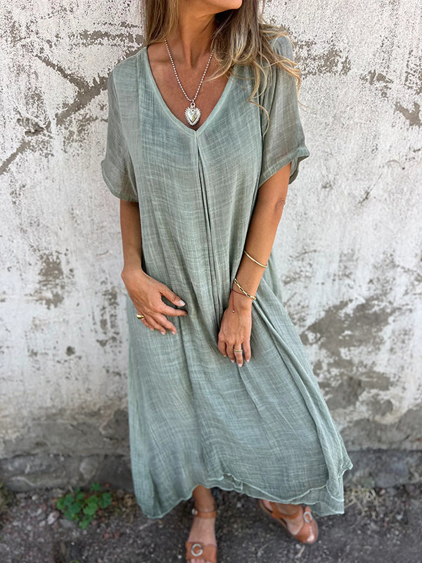 IRINA™|V-NECK DRESS