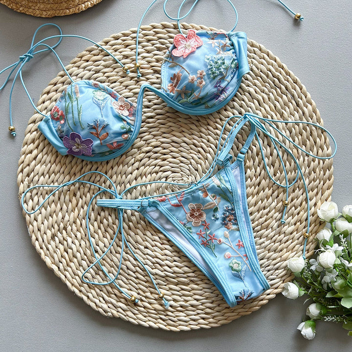 Damaris | Embroidered Bikini Set
