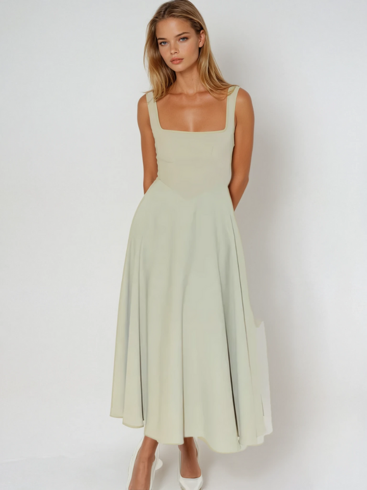 Amara Sage Midi Dress
