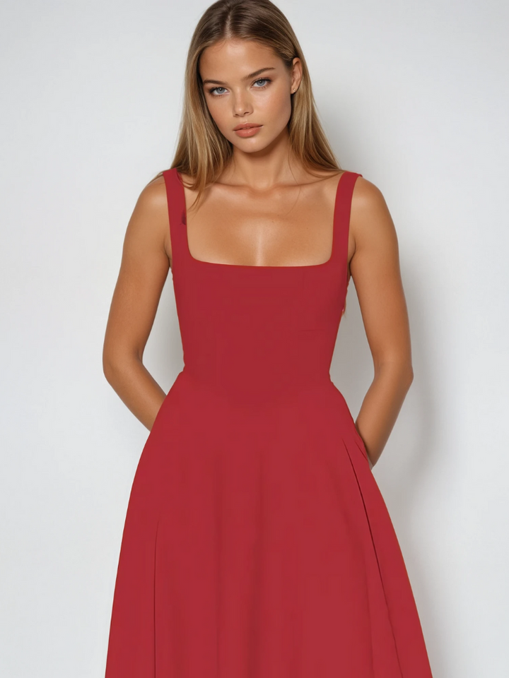 Amara Sage Midi Dress