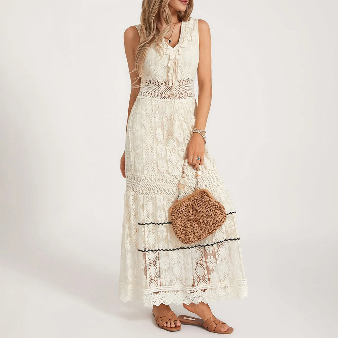 Arabella™ – Bohemian Lace Maxi Dress