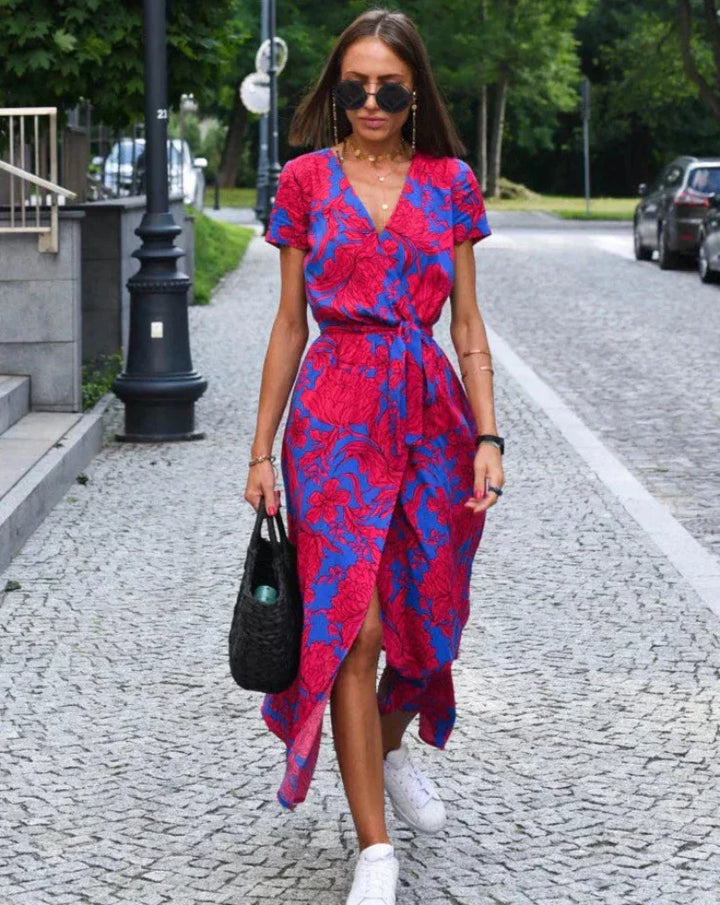 Linda - Elegant Floral Dress