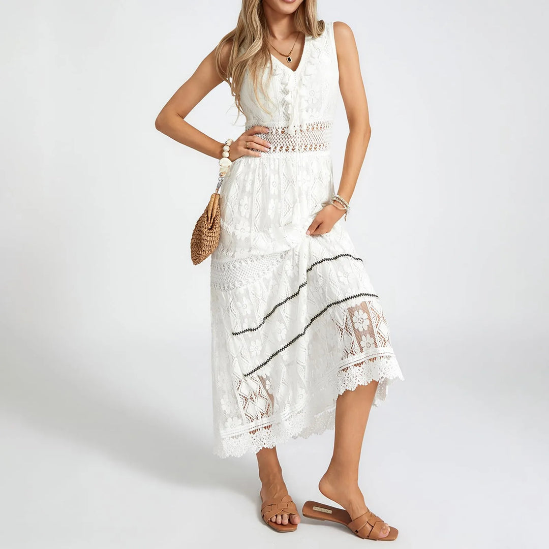 Arabella™ – Bohemian Lace Maxi Dress