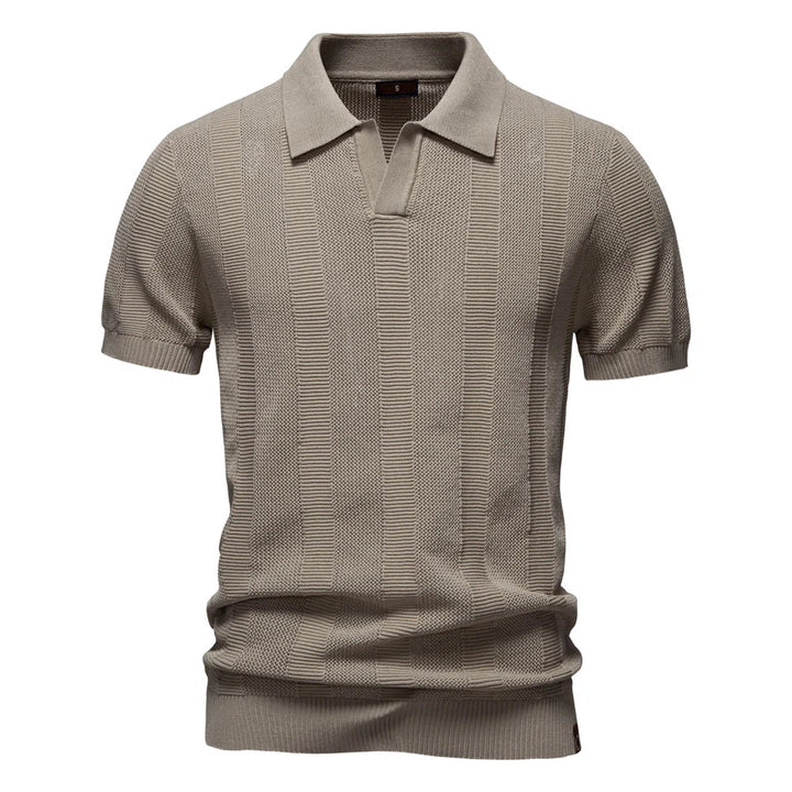 Laluna® | Striped Cotton Polo