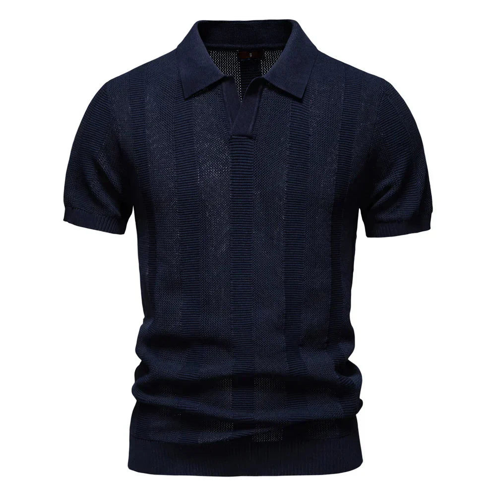 Laluna® | Striped Cotton Polo