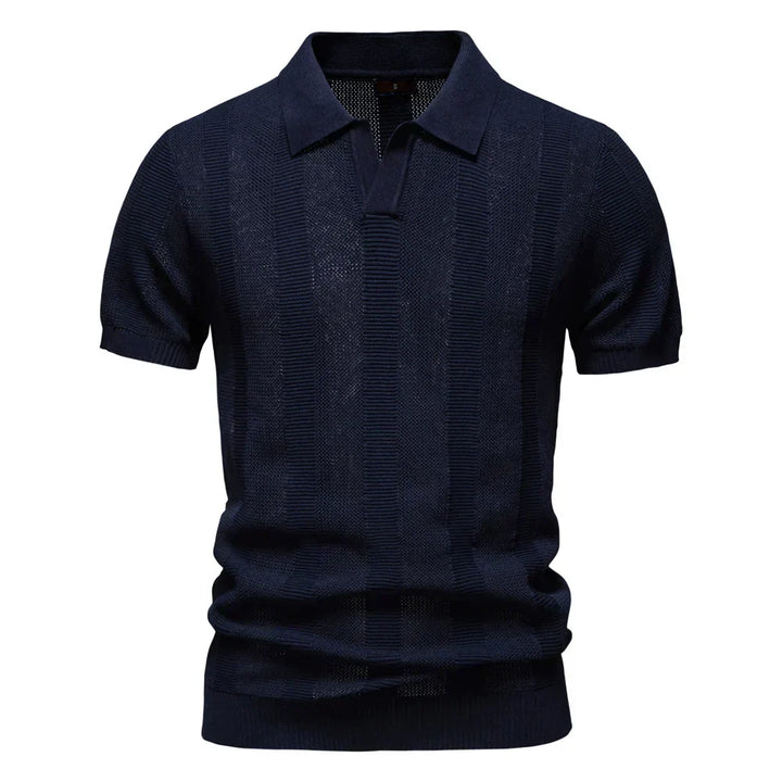 Laluna® | Striped Cotton Polo