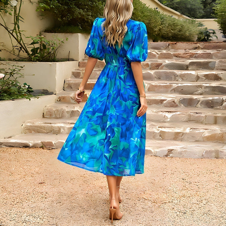 Isolde V-Neck Midi Dress
