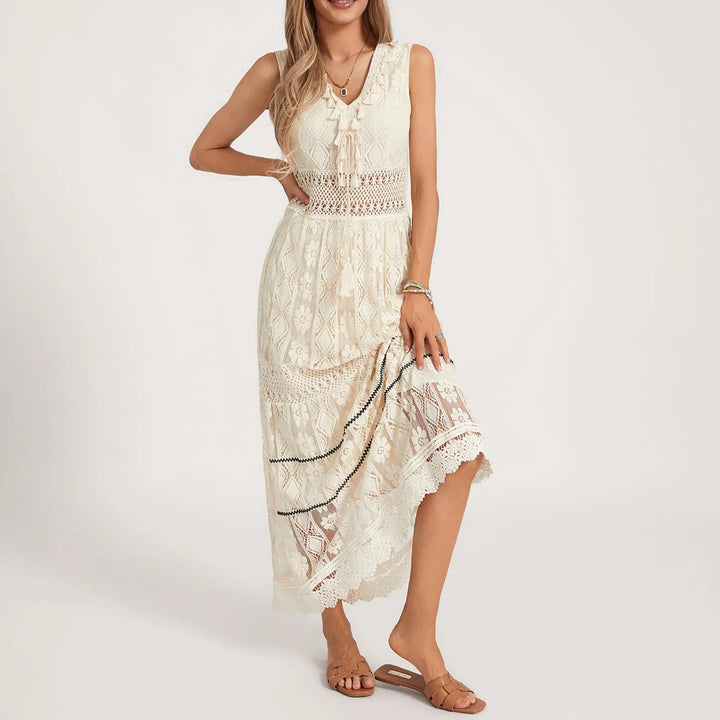 Arabella™ – Bohemian Lace Maxi Dress