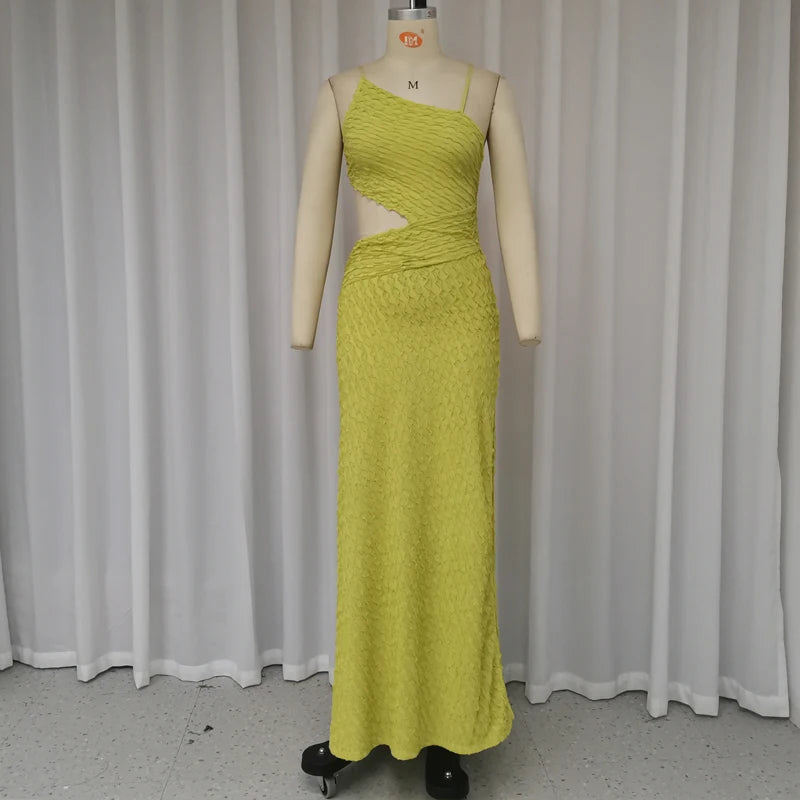 Lyxa Melbourne | Isla Pleated One-Shoulder Maxi Dress