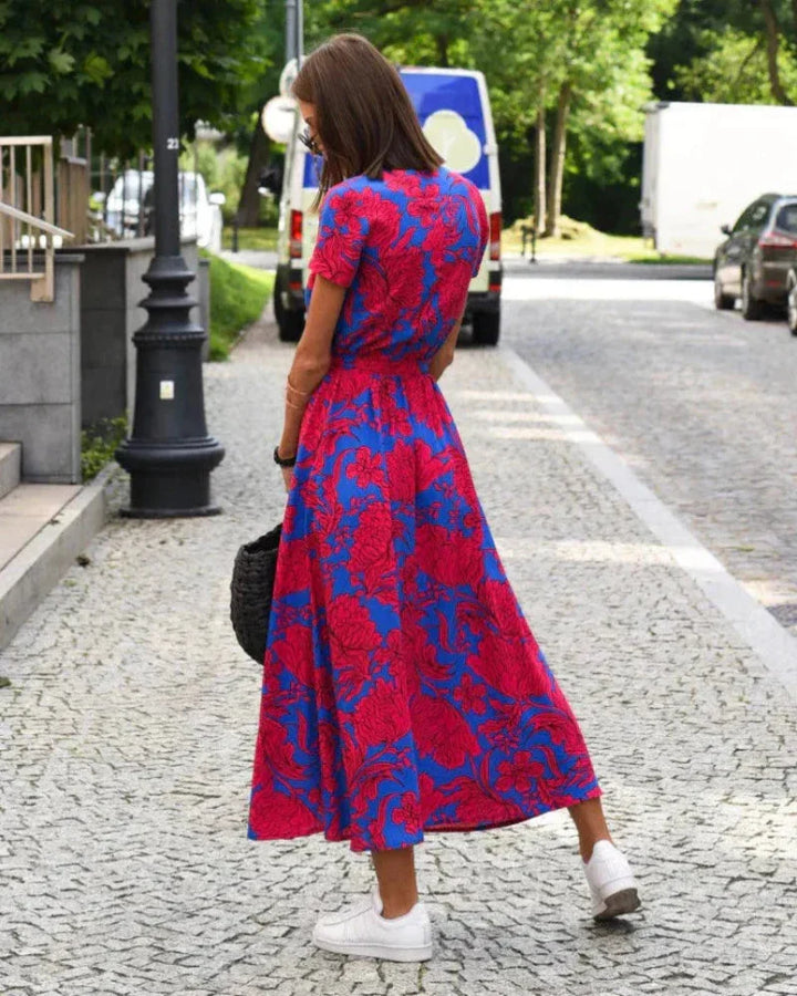 Linda - Elegant Floral Dress