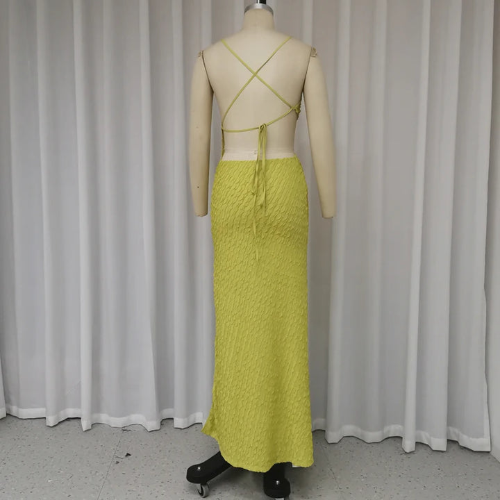 Lyxa Melbourne | Isla Pleated One-Shoulder Maxi Dress