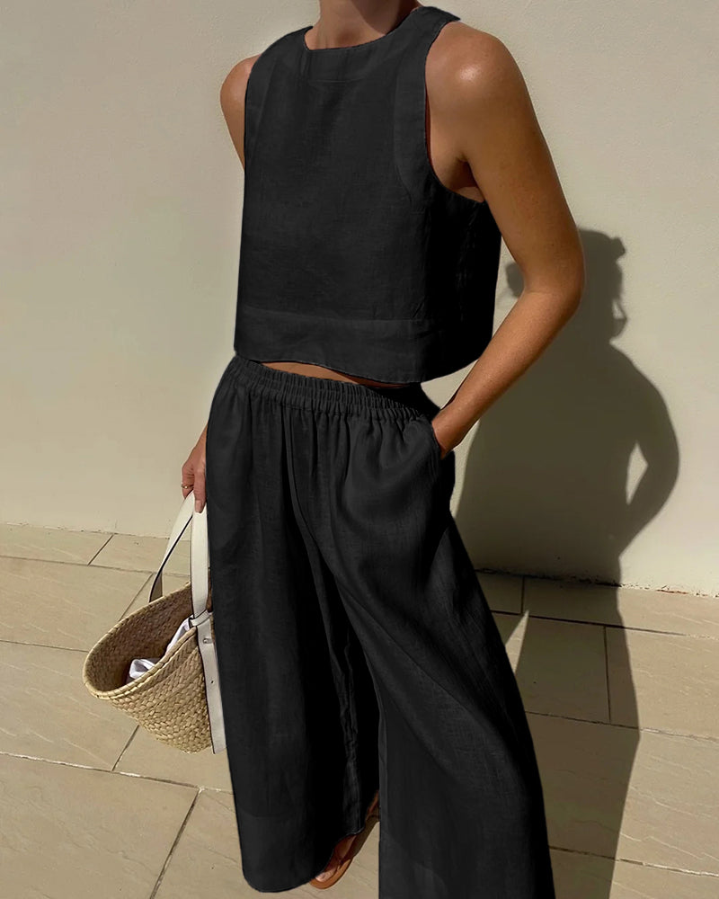 Sofia™ – Two-Piece Linen Set
