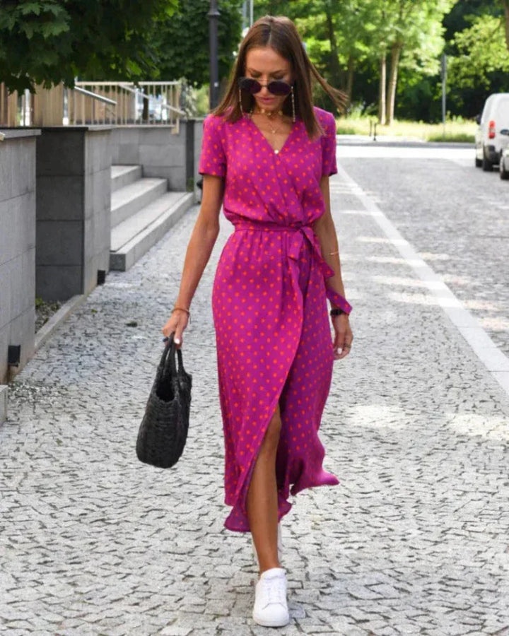 Linda - Elegant Floral Dress
