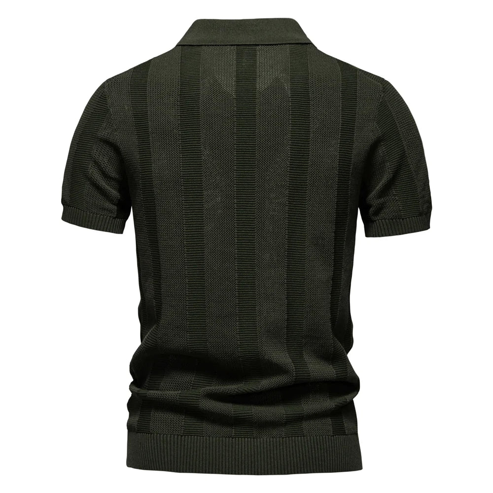 Laluna® | Striped Cotton Polo