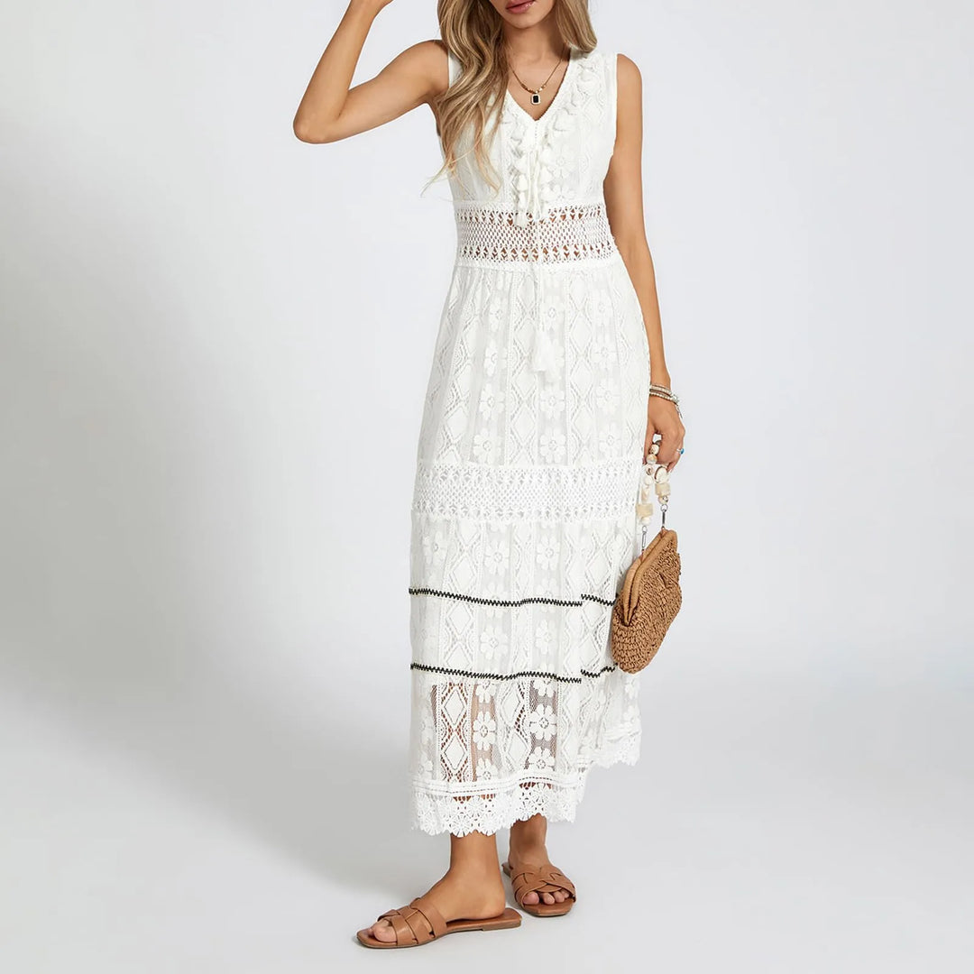 Arabella™ – Bohemian Lace Maxi Dress