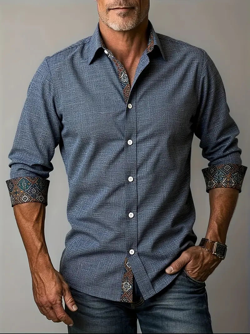 Lorenzo – Shirt with Contrast Details