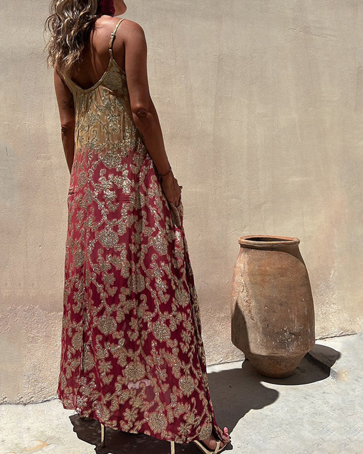 EREDES - Printed Bohemian Dress