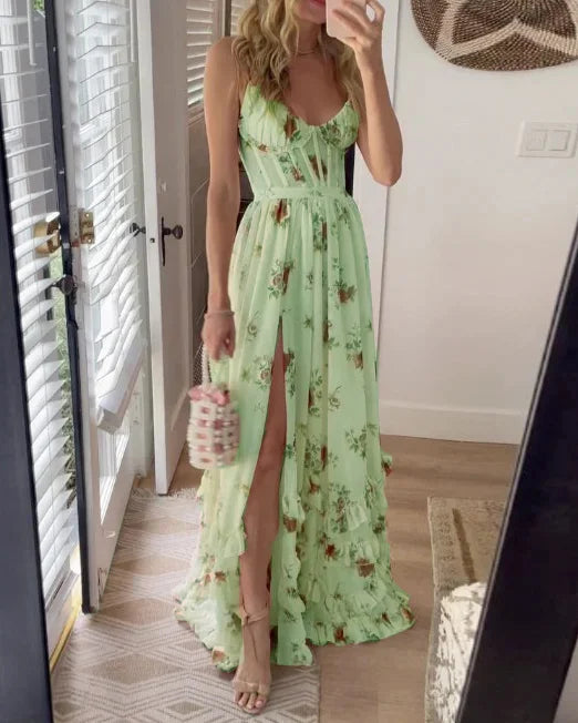 Fiorella Floral Split Maxi Dress