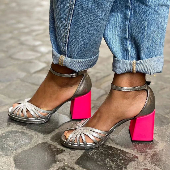 Sofía - Chunky Heel Sandals
