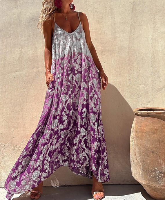 EREDES - Printed Bohemian Dress