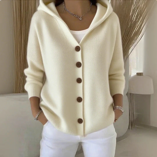 Gelsa Soft Knit Hooded Cardigan