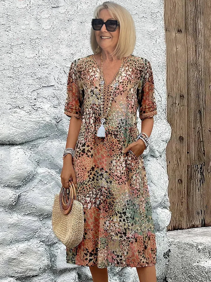 Colette™ – Printed Midi Dress