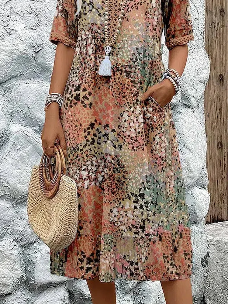 Colette™ – Printed Midi Dress