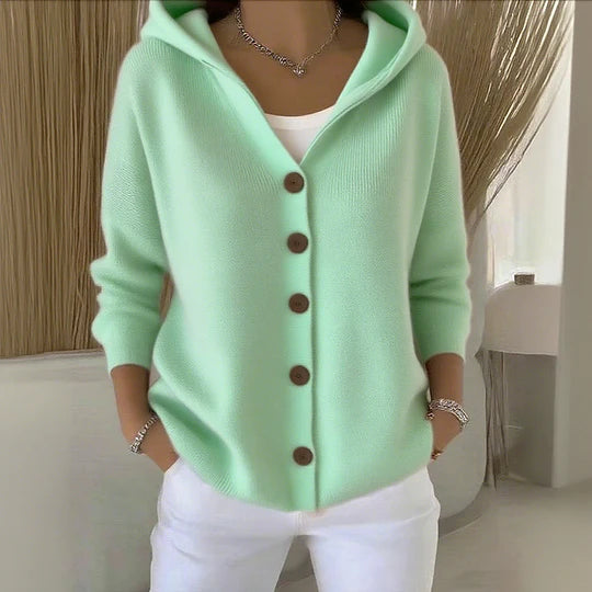 Gelsa Soft Knit Hooded Cardigan