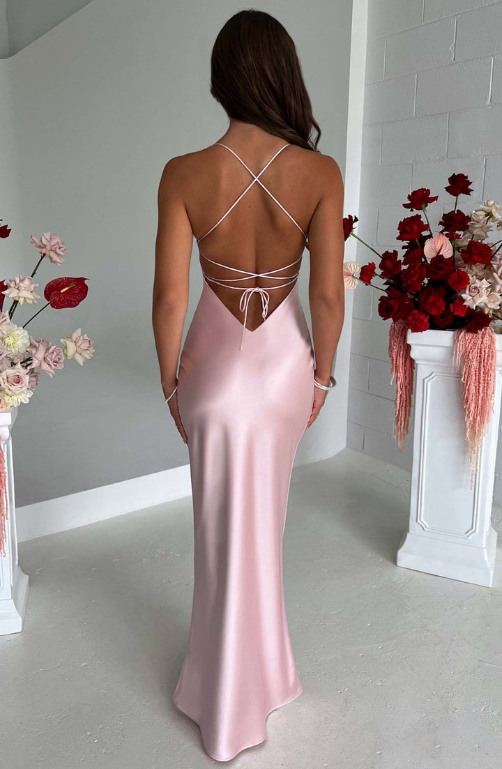 Isabel - Luxury Satin Maxi Dress