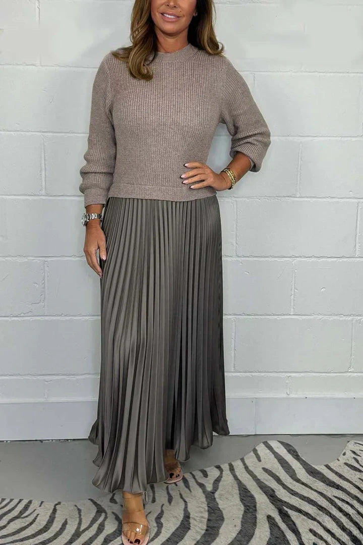Catania - Jersey Jumpsuit and Pleated Skirt