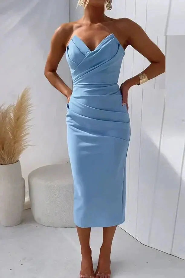 Lyxa Melbourne | Francesca Pleated Bodycon Dress