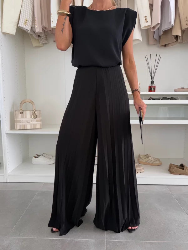 Alessia Pleated Two-Piece Set