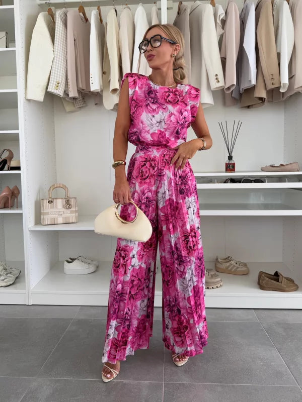 Alessia Pleated Two-Piece Set