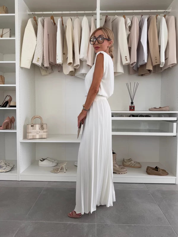 Alessia Pleated Two-Piece Set