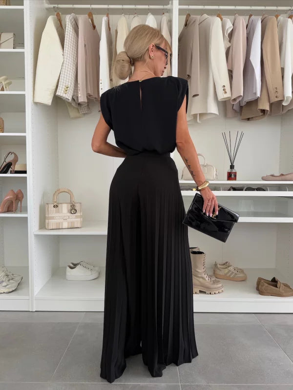 Alessia Pleated Two-Piece Set