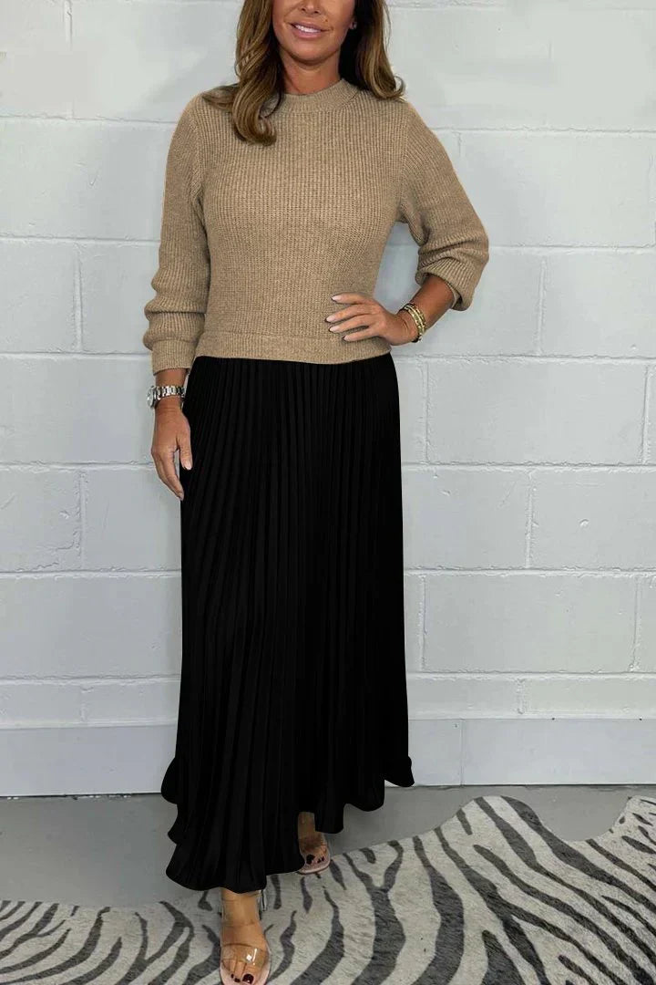 Catania - Jersey Jumpsuit and Pleated Skirt