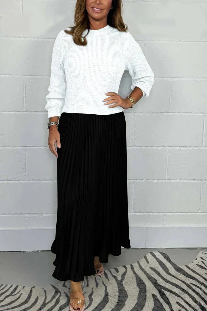 Catania - Jersey Jumpsuit and Pleated Skirt