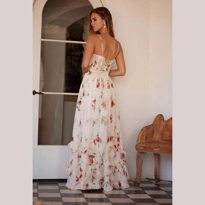 Fiorella Floral Split Maxi Dress