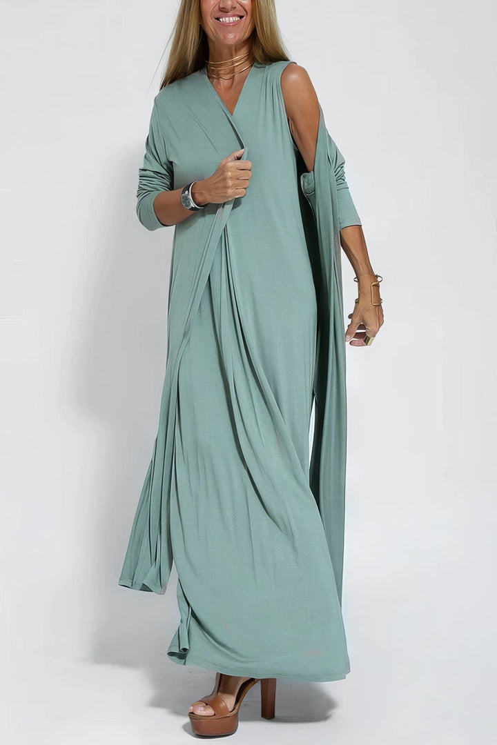 ELISA™|DRESS + FREE CARDIGAN